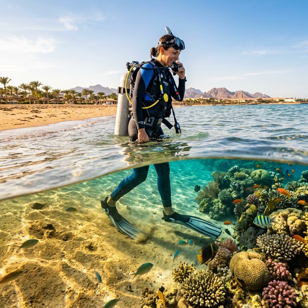 Beach Diving at Makadi Bay