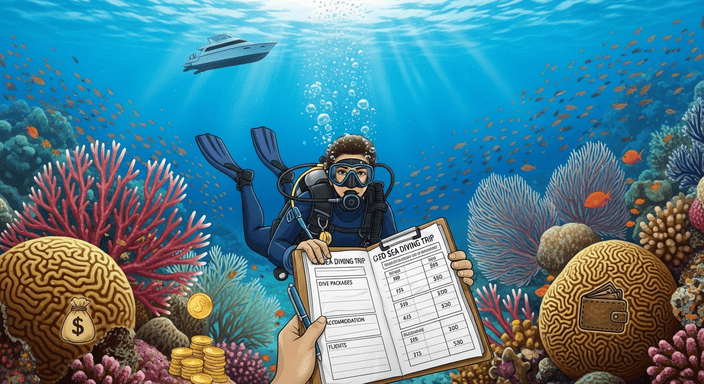Costs & budgeting for diving in the Red Sea