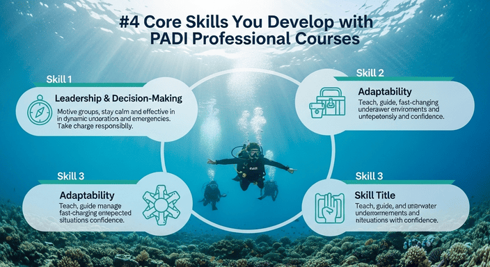 4 core skills you develop with PADI professional courses